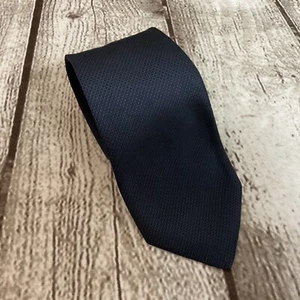 Corbata para hombre Armani Collezioni azul marino seda texturizada hecha en Italia clásica - Imagen 1 de 4