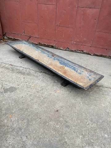 1800s Antique Cast Iron Equestrian Water Hog Trough Pennsylvania Planter Kitchen Cover