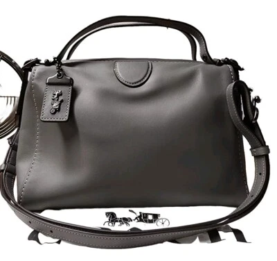Coach 1941 Laural Frame Bag Glovetaned Leather Slate Gray #31724 - Image 1 of 4