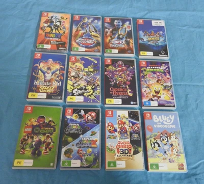 Nintendo Switch Games Lot x12 Mario Zelda Lego AFL (CAN SPLIT UP GAMES)CODE=$480 - image 1 of 4
