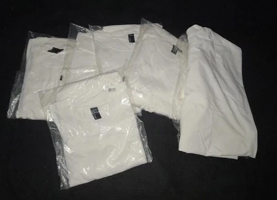 Hanes Beefy T-Shirt White 5180 Haiti 36" L 33" W Lot of 6 New Short Sleeve 6XL - Image 1 of 4