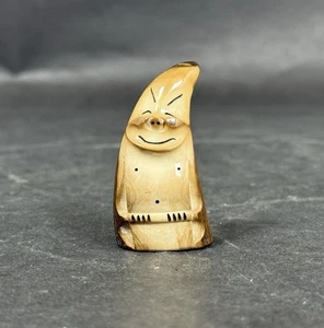 Vintage Zuni Pueblo Fetish Carved Antler Corn Maiden Figurine - Picture 1 of 6