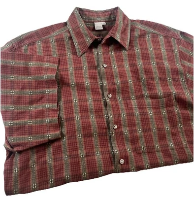 The Territory Ahead Shirt Mens L Button Down Vintage Patterned  Y2K - Image 1 of 4