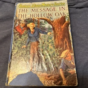 Nancy Drew, The Clue In The Crumbling Wall, Early Ed, Carolyn Keene, 1935, VTG! - Foto 1 di 4