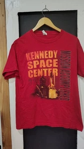 vintage red Kennedy space center tee shirt size medium - Picture 1 of 5