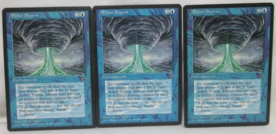 AETHER  STORM  X3 MAGIC THE GATHERING HOMELANDS MTG 1995 Trading Card  #610 - Image 1 of 4
