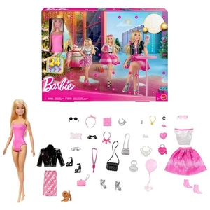 Mattel JFL63 - Barbie - Modepuppe Adventskalender mit 24 Überraschungen - Bild 1 von 6