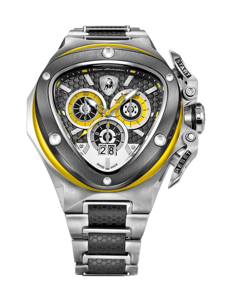 lamborghini Tonino Spyder 3102 Mens Watch Stainless Black Yellow 2161.00