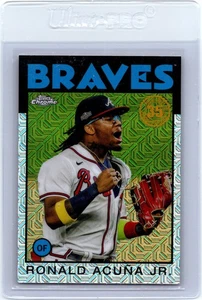 2021 Topps Update #86C-35 Ronald Acuña Jr. 1986 Topps Chrome - Picture 1 of 2