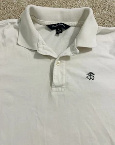 Brooks Brothers Jungen Langarm Polo Größe M Shirt weiß LOGO - Bild 1 von 6