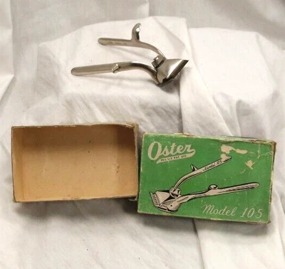 Vintage Oster Model 105 Size 000 Hand Hair Clipper Original Box untested - Image 1 of 4