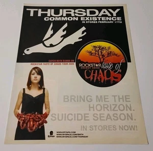 Thursday "Common Existence" / Bring Me The Horizon "Suicide Season" Album Werbung - Bild 1 von 1