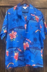 Camisa arco iris hawaiana vintage - XL - NUEVA SIN ETIQUETAS - Imagen 1 de 3