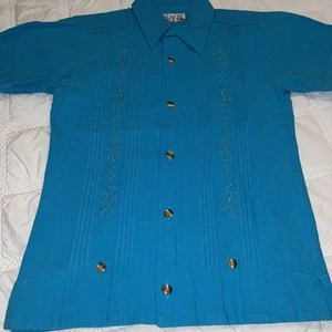 White Kids Boys Guayabera Short Sleeve Shirt - Picture 1 of 8