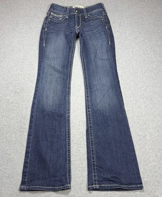 Pantalones de mezclilla Ariat REAL para mujer 25R (28x33) Bootcut Lowrise Spitfire Real Riding Foto 1 de 4