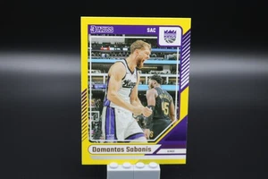 2024-25 Donruss Basketball Domantas Sabonis #45 Yellow Flood Sacramento Kings - Picture 1 of 2