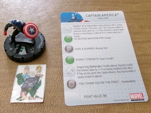 =HeroClix Marvel FEAR YOURSELF Captain America 2011 mit Karte= - Bild 1 von 1