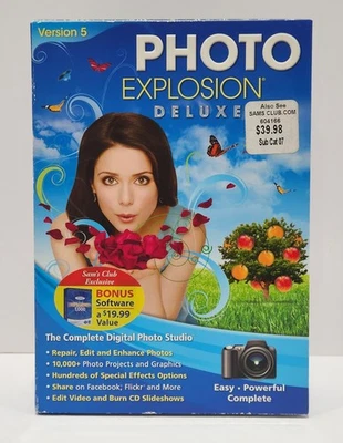 Nova PHOTO EXPLOSION Deluxe Version 5 Windows XP, Vista 7/8 Photo Edit Software - Image 1 of 4