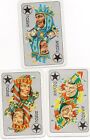 Set Of 3 X Rare Modern "Multi-Coloured Jokers" Joker Play Cards #58