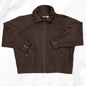 Chico's Women's Brown Lightweight Zip Up Bomber Jacket, Size 3 (XL) - Picture 1 of 4