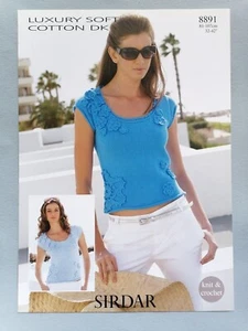 ***BARGAIN!! Knitting Pattern Brand New SIRDAR 8891 Ladies, Buy 4 get 1 Free - Picture 1 of 2