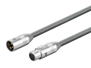 XLR Balanced Audio Cable - 1M | 24K Gold Plated / Oxygen-Free Copper - Monolith - Picture 1 of 6