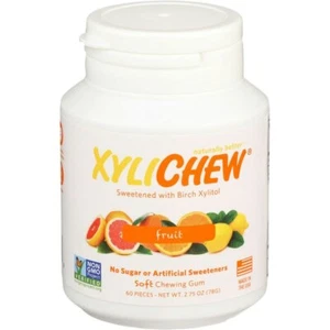 Xylichew Sugar Free Fruit Chewing Gum - 60 count (Pack of 4) - Picture 1 of 2