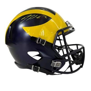 Autographed/Signed Blake Corum Full Size FS F/S Speed Replica Helmet BAS COA - Picture 1 of 4