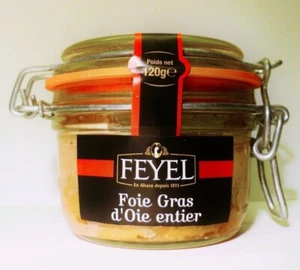 Foie Gras ganze Gänseleber Foie Gras de Oie entier aus Frankreich 180g Bügelglas - Bild 1 von 2
