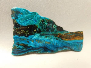 Chrysocolla Malachite Polished Rock Stone Slab Arizona #O5 - Picture 1 of 6