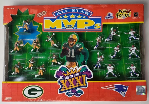 New - Super Bowl XXXI Packers vs Patriots MVP Figure Collection (KH) Cover