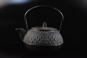 F2223: Japanese Iron Arare pattern TEAPOT Kyusu Sencha, auto - Picture 1 of 10