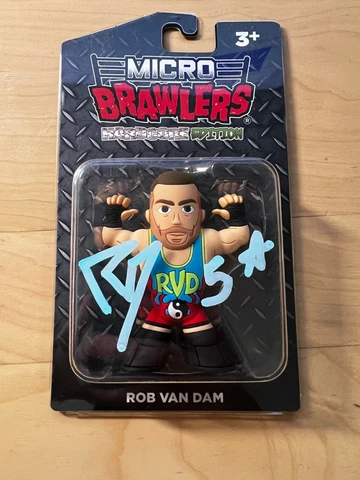 SIGNED RVD - Micro Brawlers Hardcore Edition by Pro Wrestling Tees - ECW Cover
