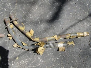 Jaguar 3.4S, 3.8S, 420 exhaust head down pipes R&L sides GEX1144, GEX1145 NOS - Picture 1 of 3