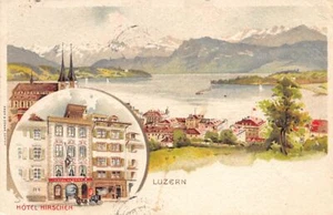 Schweiz - LUZERN - Hôtel Hirschen - Litho - Verlag Frey - Picture 1 of 2