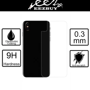Premium Real Tempered Glass Back Rear PET Film Screen Protector for iPhone X - Picture 1 of 7