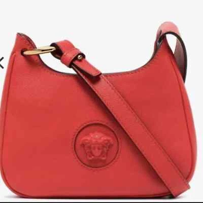 Bandolera Versace Piel de becerro Roja Logo La Medusa Foto 1 de 4