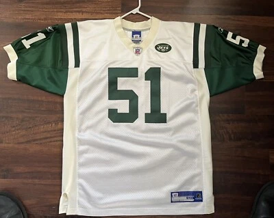 Authentic Reebok Jonathan Vilma #51 NFL Football Jersey Sz 50 New York Jets - Image 1 of 3