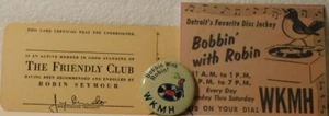 Original 1950's Robin Seymour Fan Pin lot. Free 1st cl shipping. - Picture 1 of 1
