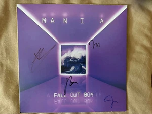 Fall Out Boy signed promo cardstock lithograph for Mania record 2018 - Picture 1 of 2