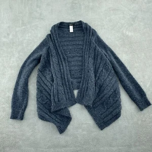 BCBG Max Azria Womens Mixed Material Open Front Cardigan Sweater M/L 4440 - Picture 1 of 9