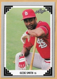 OZZIE SMITH ST. LOUIS CARDINALS #80 - HOJA CASI NUEVA - MONTADA 1991 - Imagen 1 de 2
