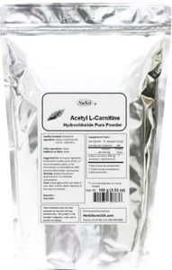 NuSci Acetyl L-Carnitine Pure Powder ALC 100g (3.52 oz) cognition - Picture 1 of 3