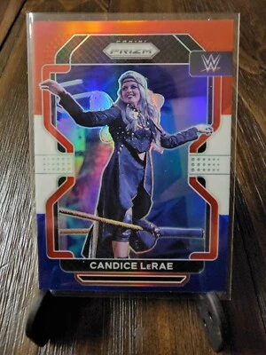 2022 Panini Prizm WWE 1st Debut CANDICE LERAE Card #153 Red White Blue Prizm SP - Image 1 of 2