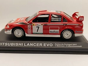 Mitsubishi Lancer Evo Rallye di Portugal 2001 Makinen Mannisenmaki scala 1/43 - Foto 1 di 6