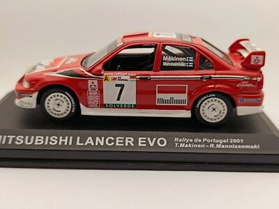 Mitsubishi Lancer Evo Rallye di Portugal 2001 Makinen Mannisenmaki scala 1/43 - Immagine 1 di 4
