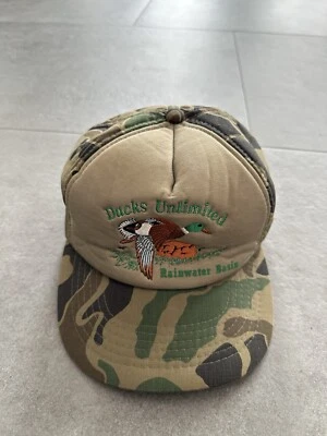 ***RARE***Ducks Unlimited Rainwater Basin Camouflage Embroidered Cap Camo HAT - Image 1 of 4