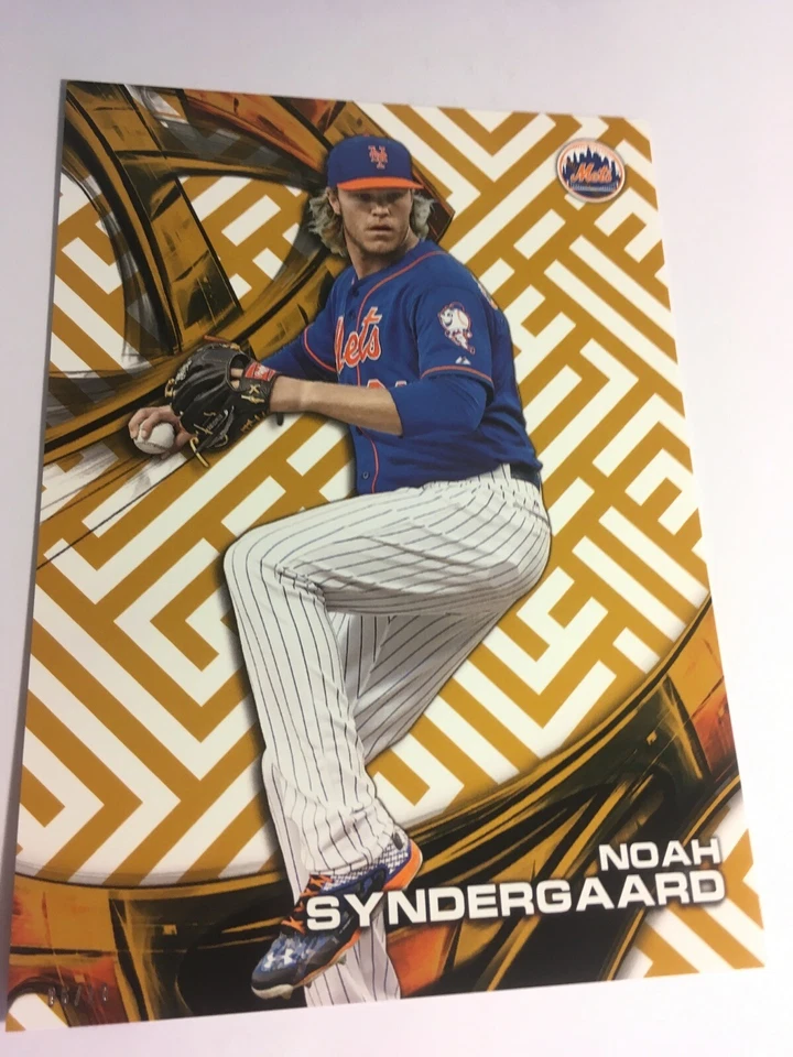 2016 Topps High Tek Jumbo 5x7 Noah Syndergaard HTNS #’d 06/10 Gold - Image 1 of 1