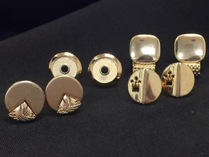 4er Set Manschettenknöpfe goldfarben Park Lane Swank - Bild 1 von 12