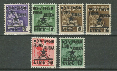 Yugoslavia - Fiume Rijeka 1945 ☀ Istria  ☀ Mint never hinged Cover